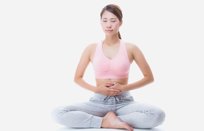 Focus on bowel movements during tummo meditation