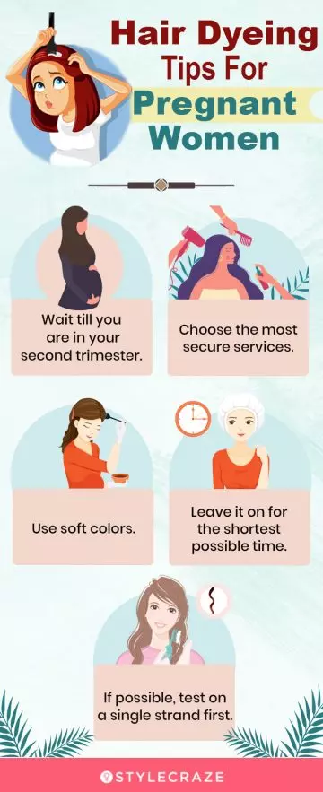 hair dyeing tips for pregnant women(infographic)