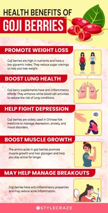 health benefits of goji berries (infographic)