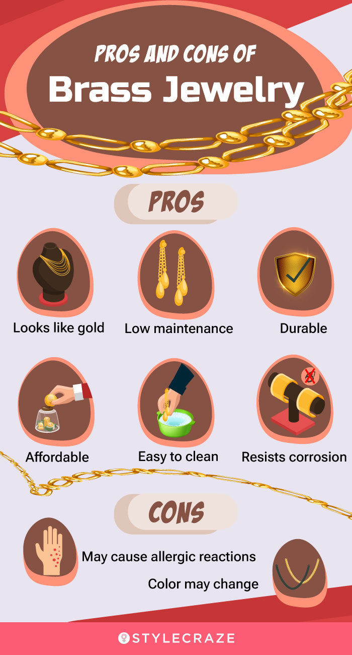 how to clean brass jewellery (infographic)