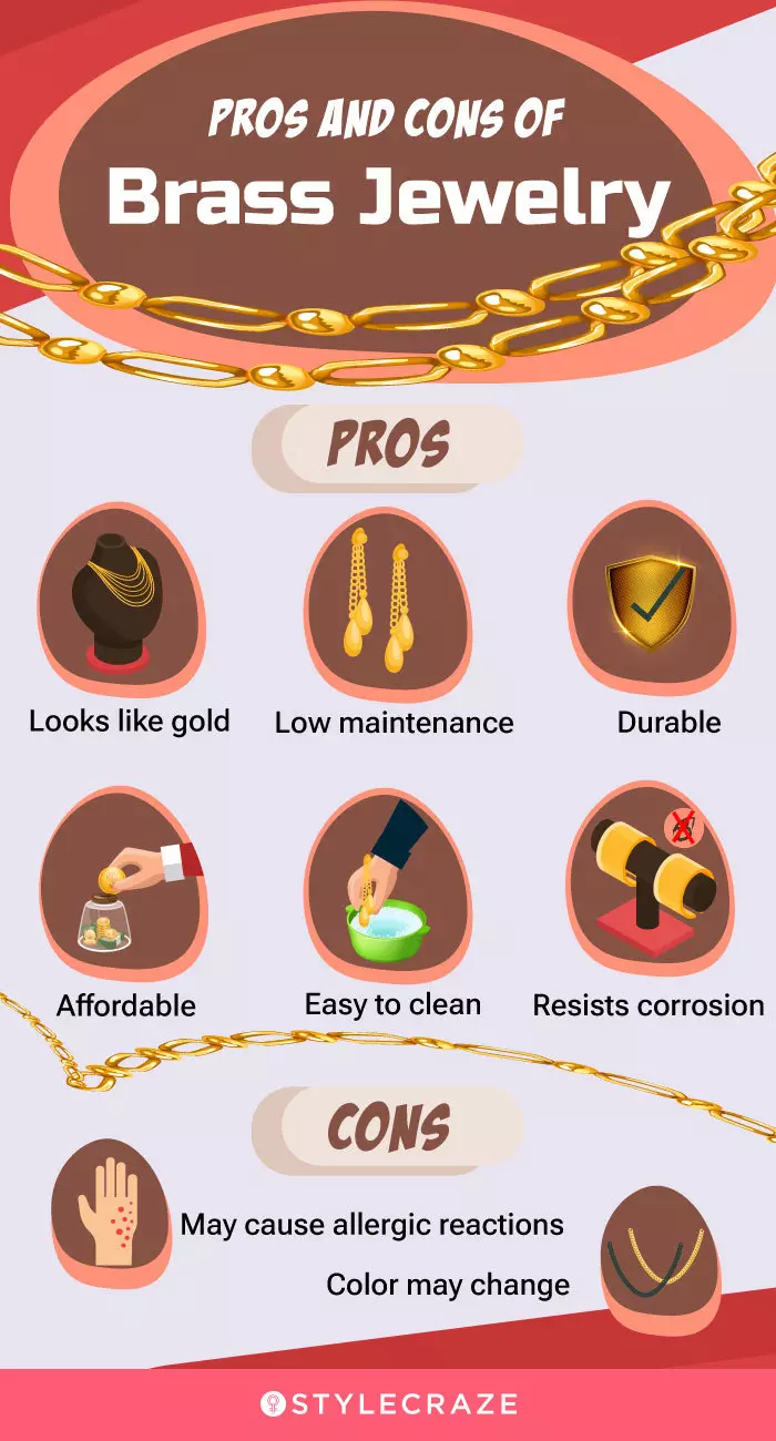 how to clean brass jewellery (infographic)