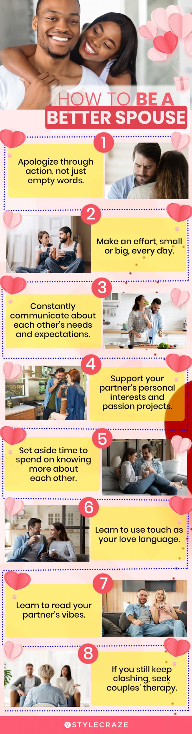 how to be a better spouse (infographic)