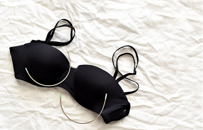 If The Underwire In Your Bra Breaks And You Don't Have Time To Replace It, You Can Fix It With The Aid Of A Panty Liner