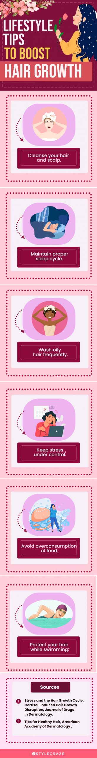 life style tips to boost hair growth [infographic]