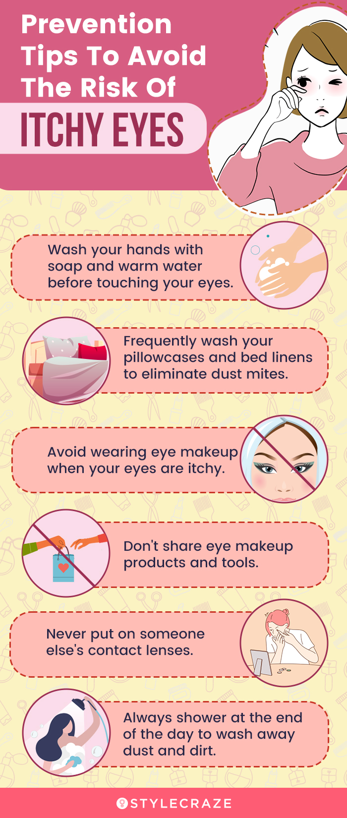 prevention tips to avoid the risk of itchy eyes (infographic)