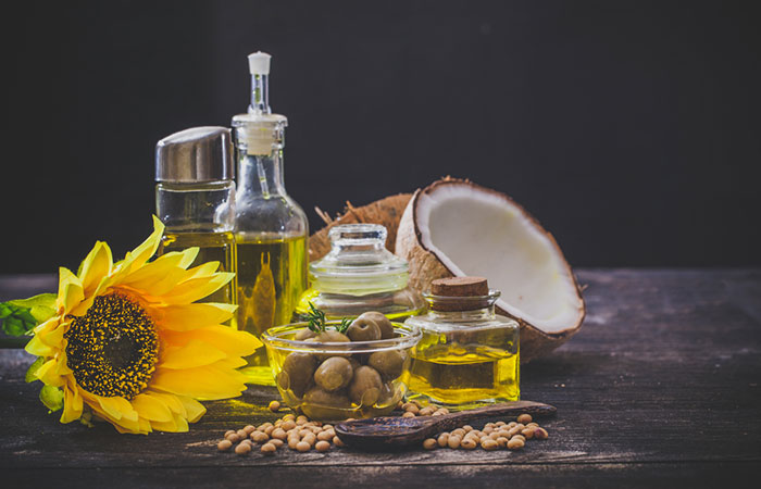 Sunflower oil and coconut oil