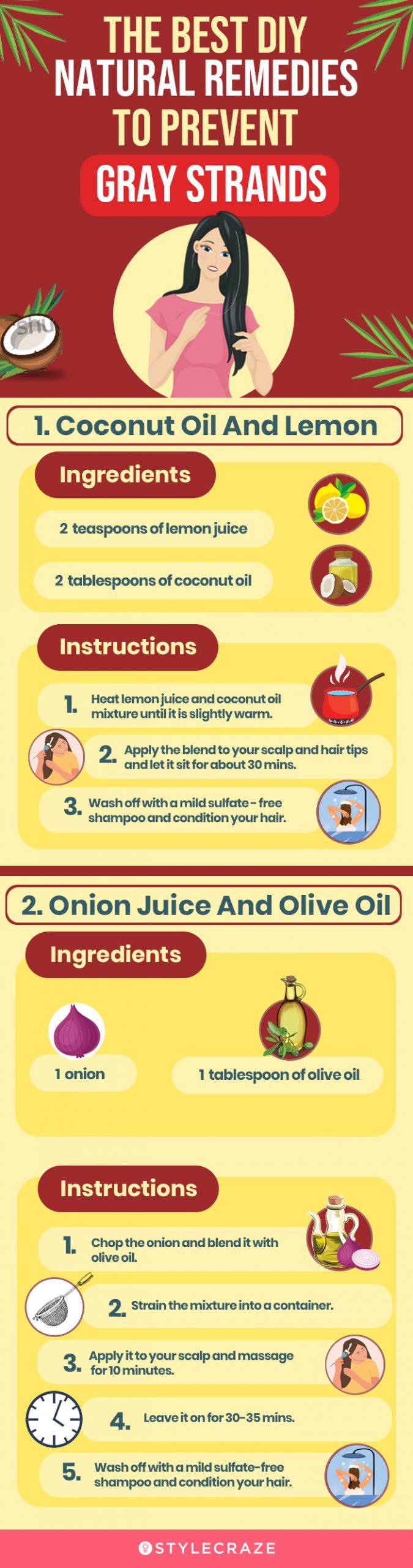 the best diy natural remedies to prevent gray strands (infographic)