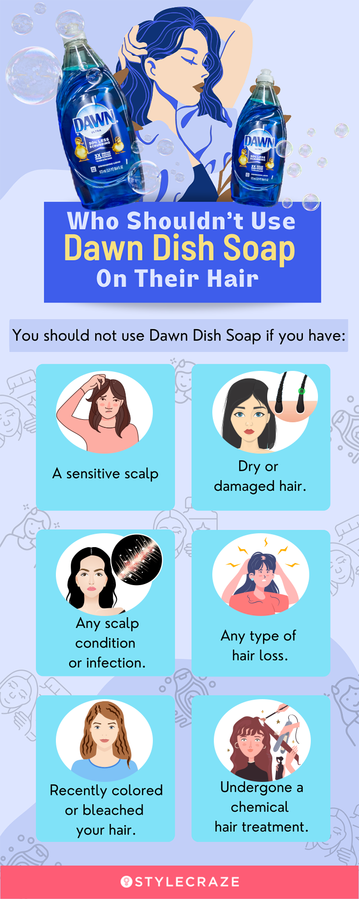 who shouldn’t use dawn dish soap on their hair [infographic]