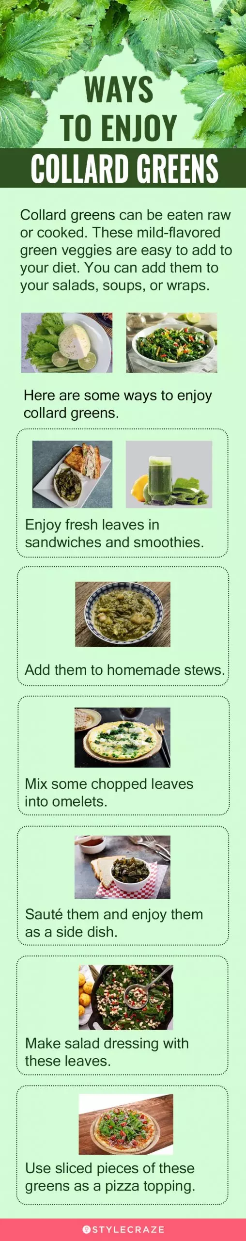 ways to enjoy coolard greens (infographic)