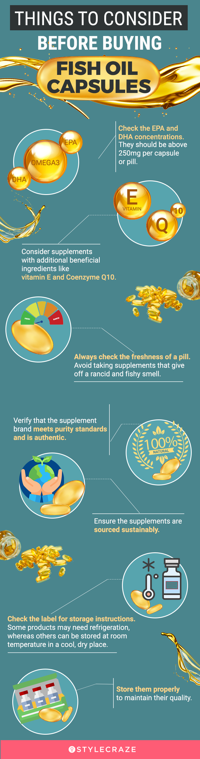 things to consider before buying fish oil capsules (infographic)