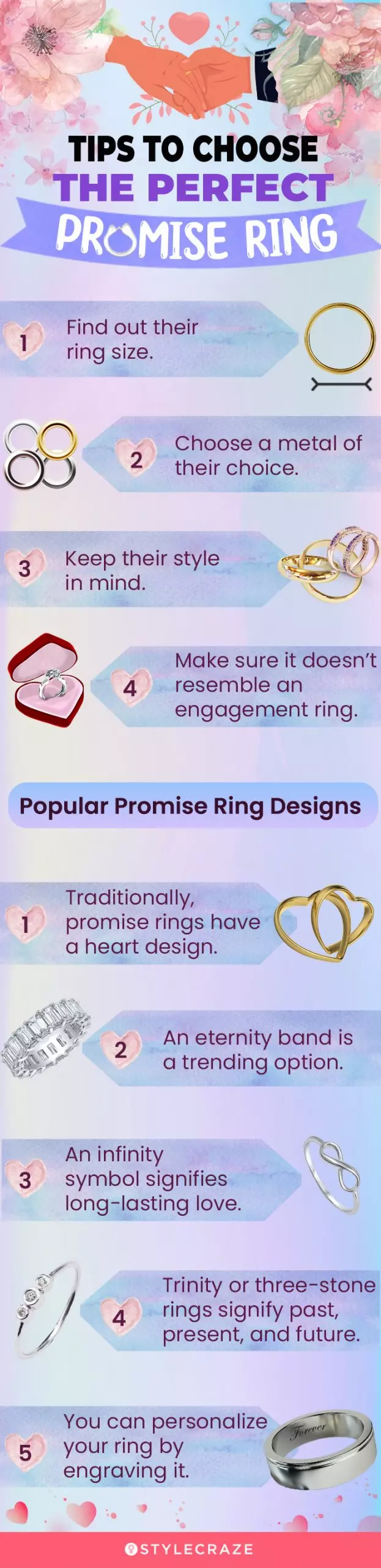 tips to choose the perfect promise ring (infographic)
