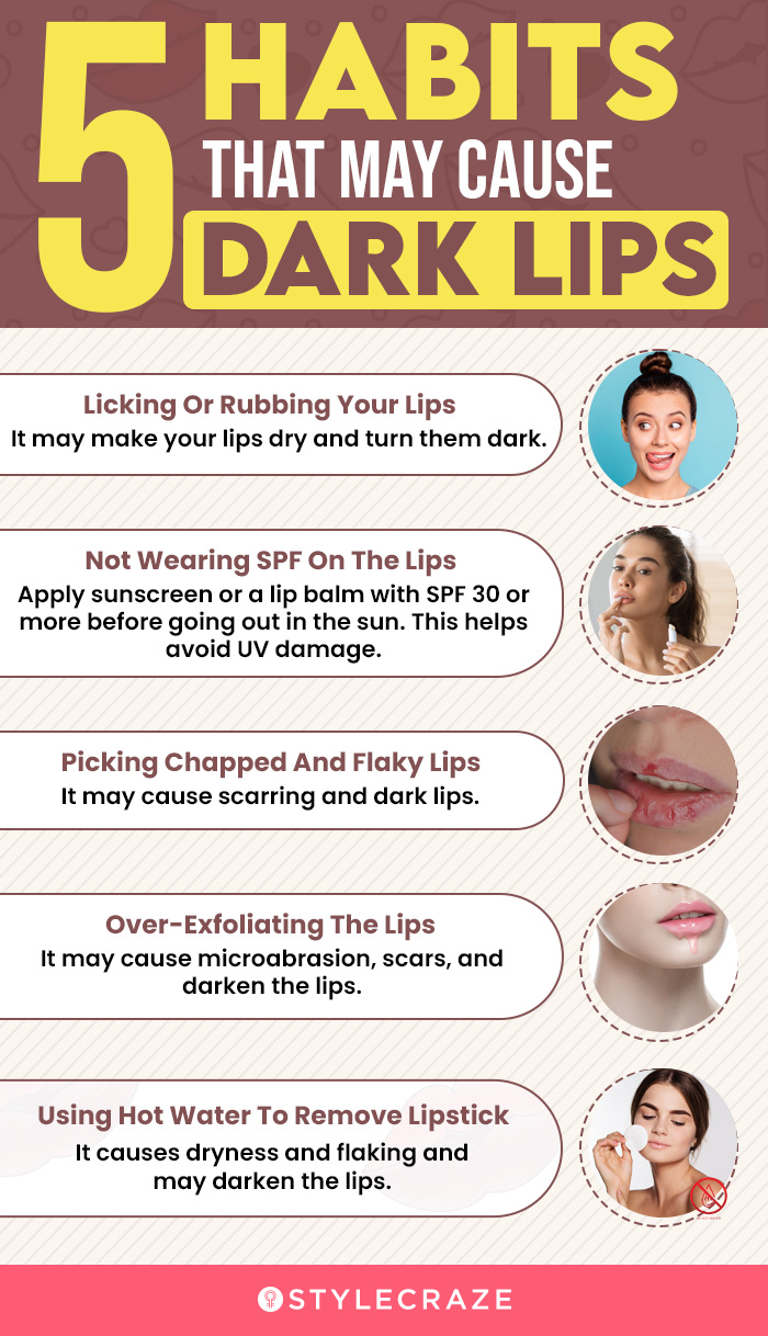 5 habits that may cause dark lips [infographic]