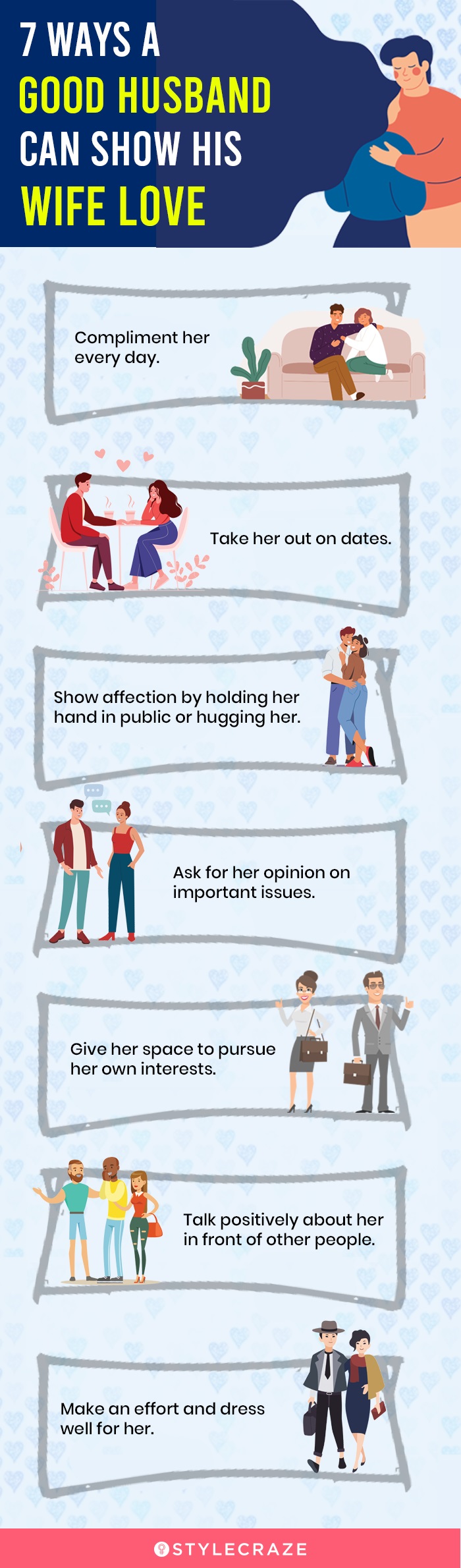 7 ways a good husband can show his wife love (infographic)