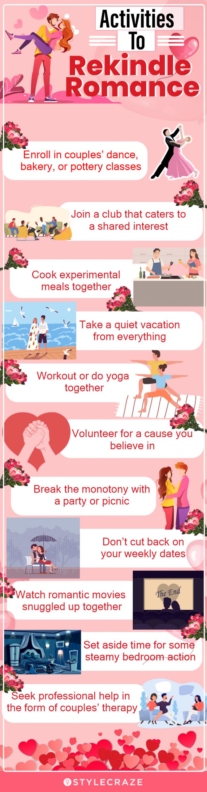 activities to rekindle romance (infographic)