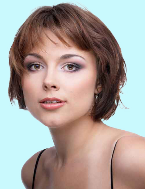Choppy long pixie hairstyle with subtle bangs