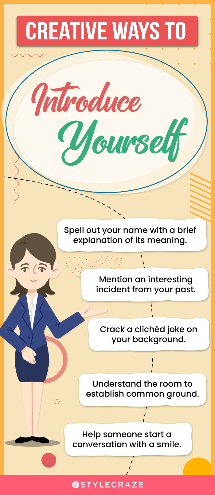 creative ways to introduce yourself (infographic)