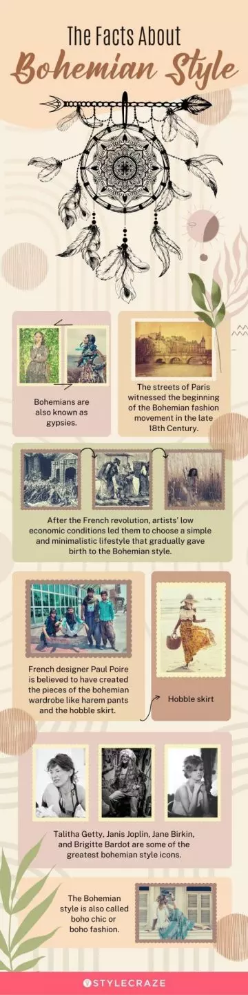 facts about the bohemian style (infographic)