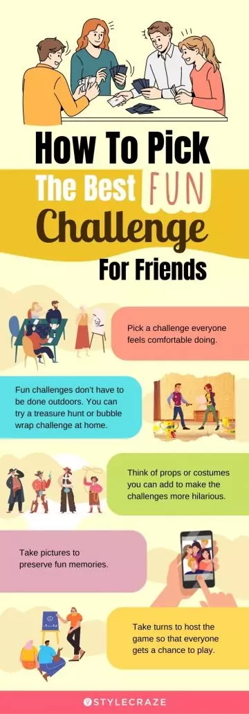 how to pick the best fun challenge for friends (infographic)