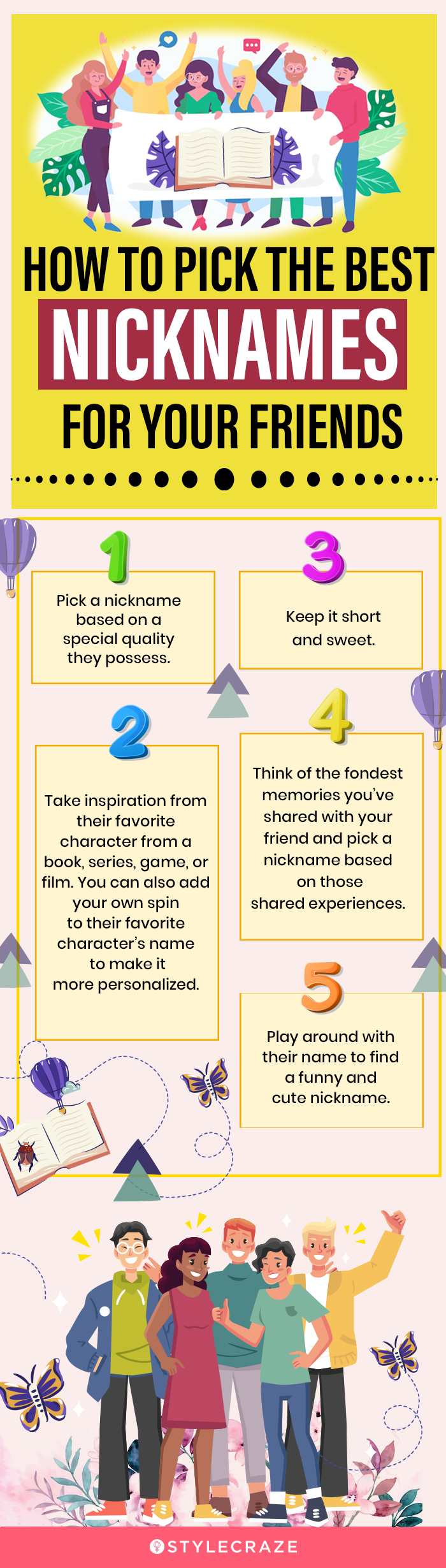 how to pick the best nicknames for your friends (infographic)