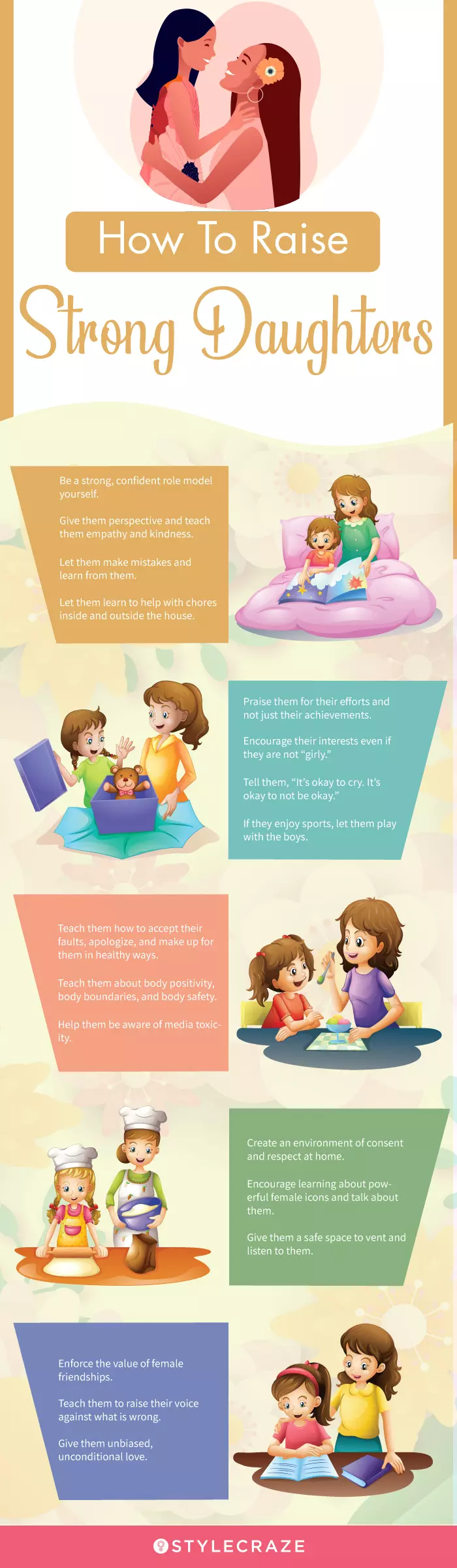 how to raise strong daughters (infographic)