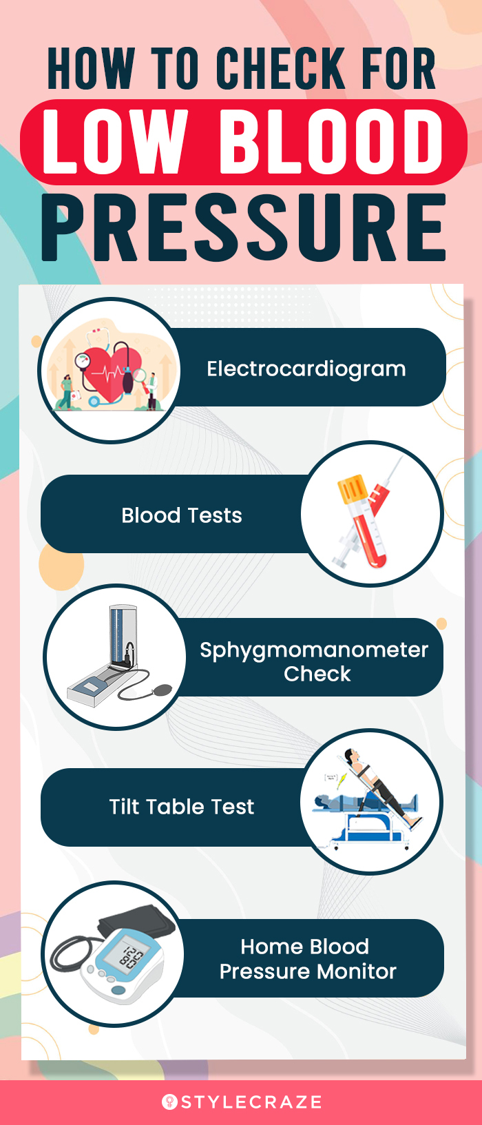 how to check for low blood pressure (infographic)