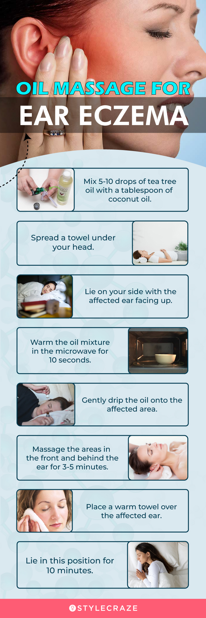 oil massage for ear eczema (infographic)