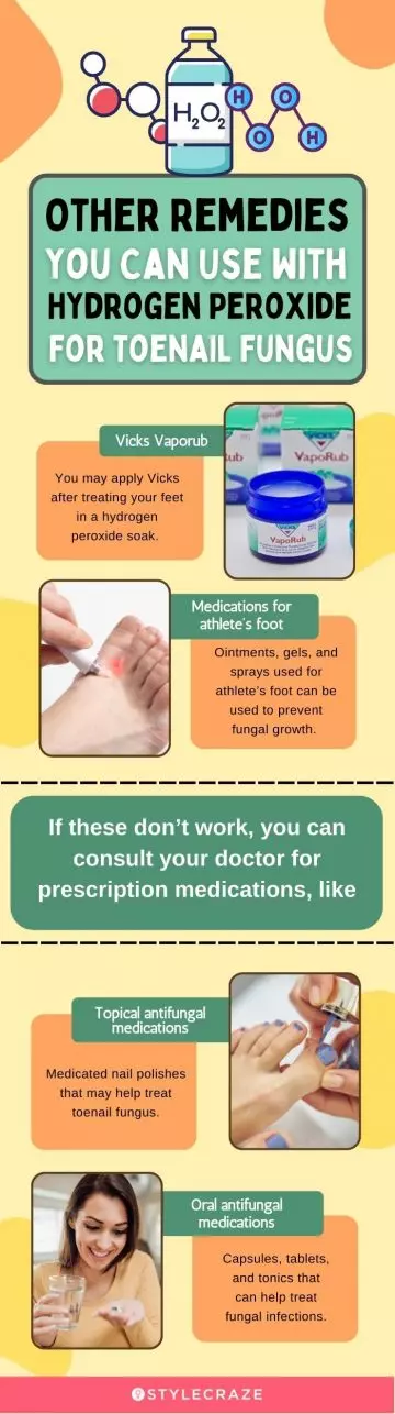 other remedies you can use with hydrogen peroxide for toenail fungus (infographic)