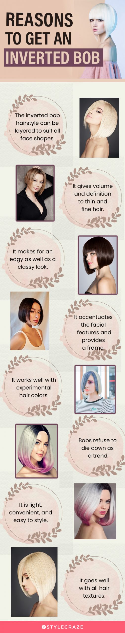 reasons to get an inverted bob (infographic)