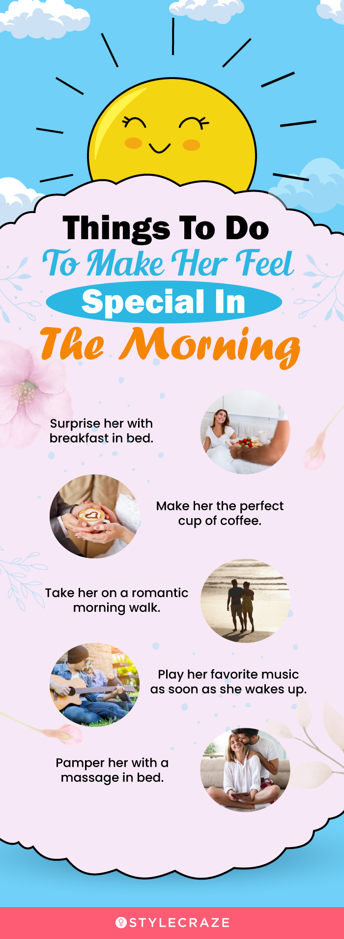 things to do to make her feel special in the morning (infographic)