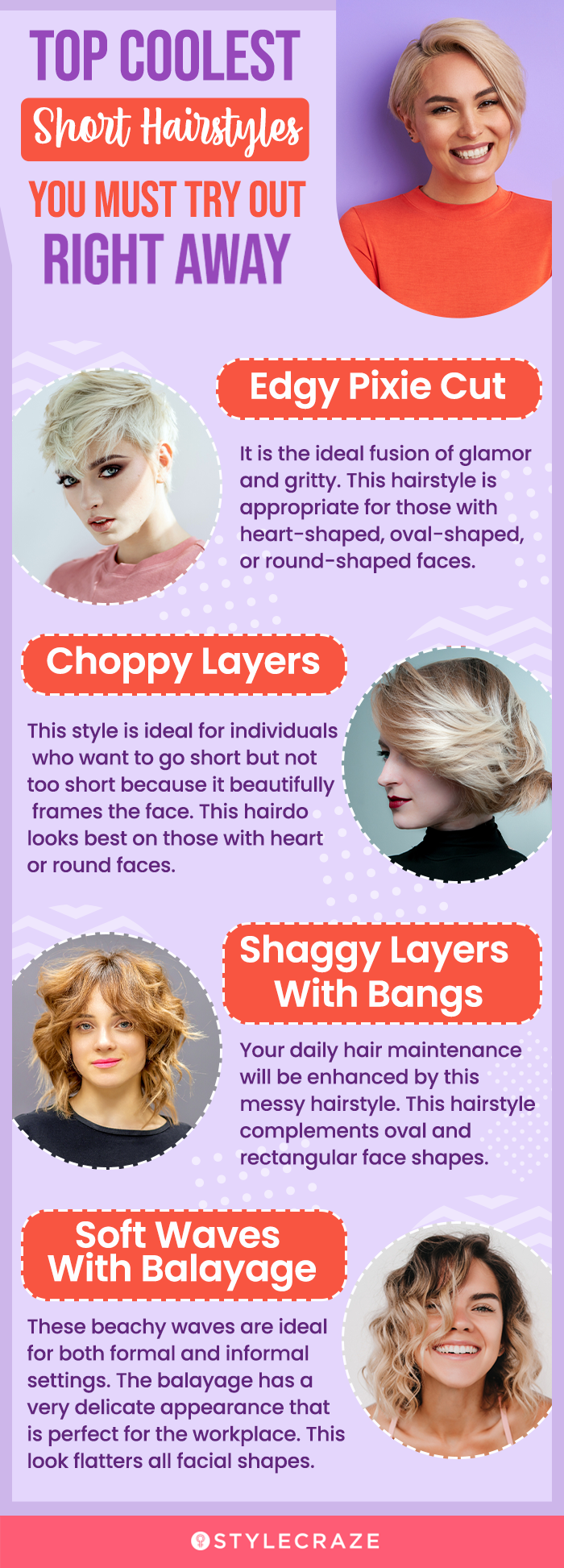 top coolest short hairstyles you must try out right away (infographic)