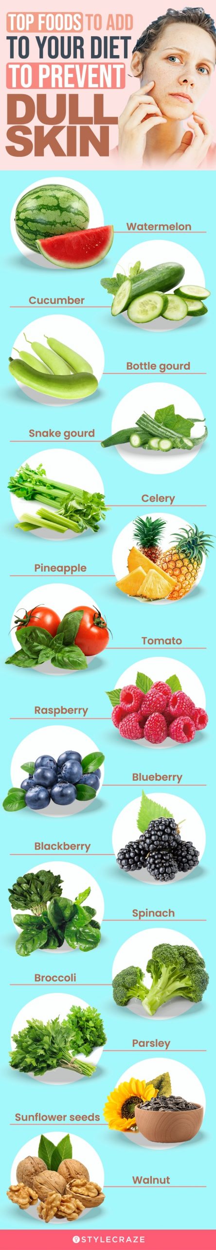 top foods to avoid to your diet to prevent dull skin (infographic)