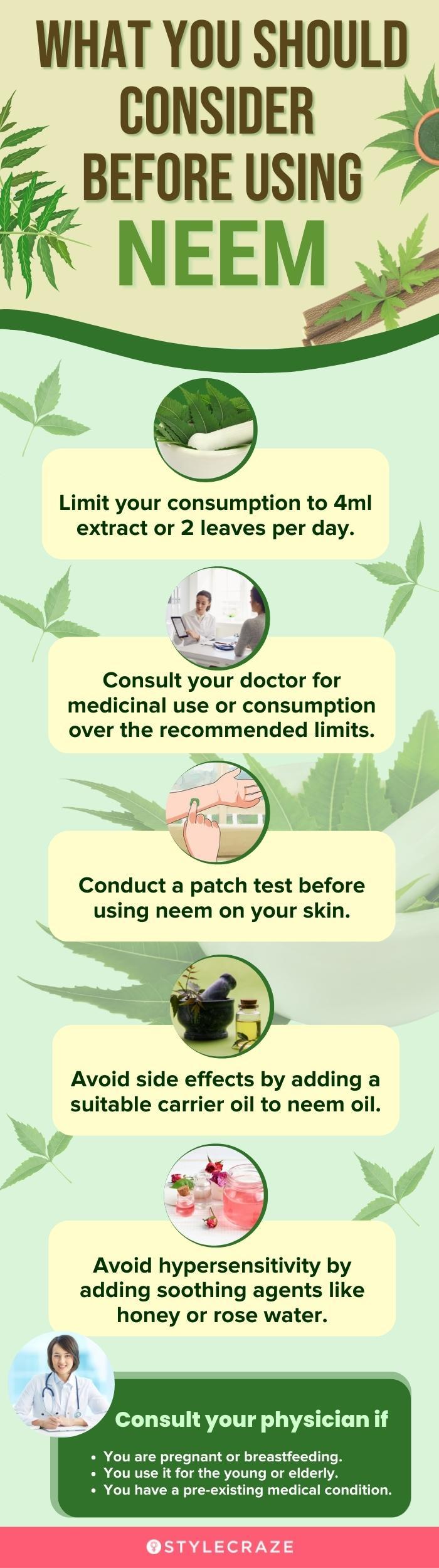 neem oil belly button side effects