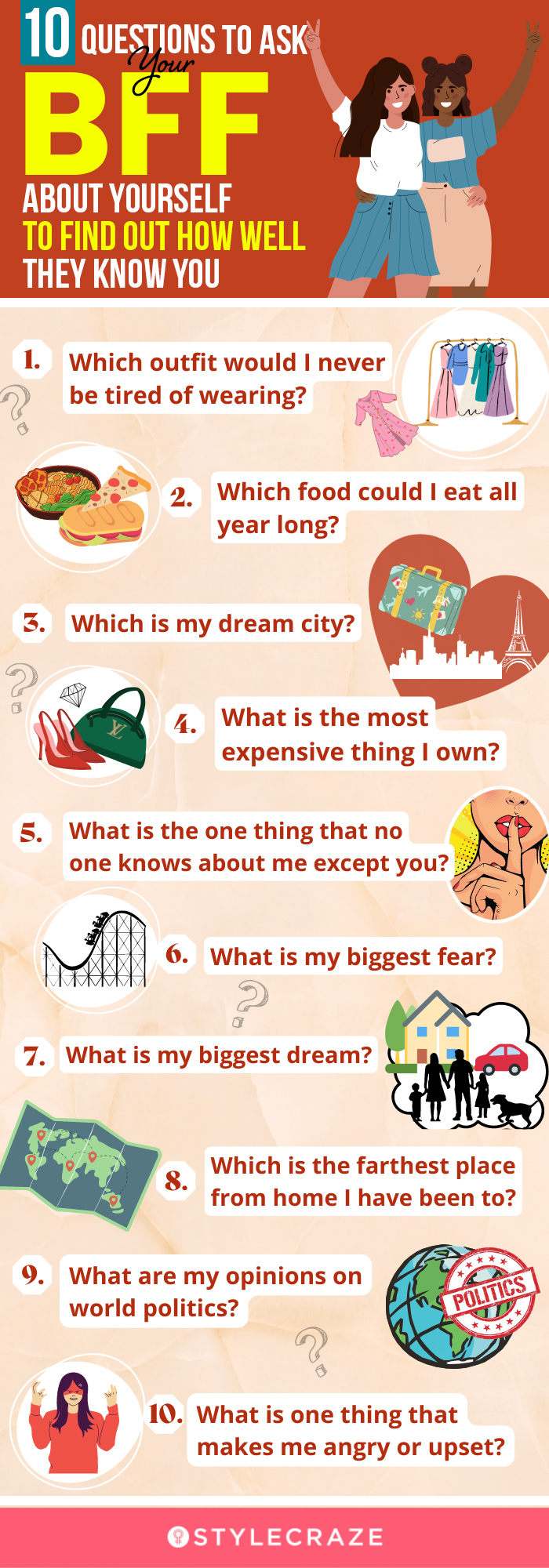 10 questions to ask your bff about yourself to find out how well they know you [infographic]