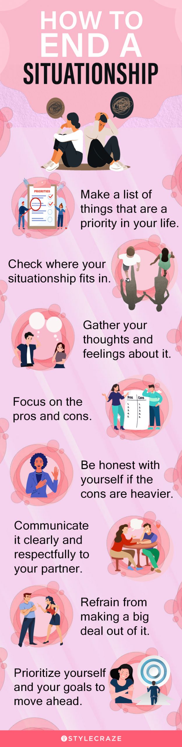 how to end a situationship (infographic)