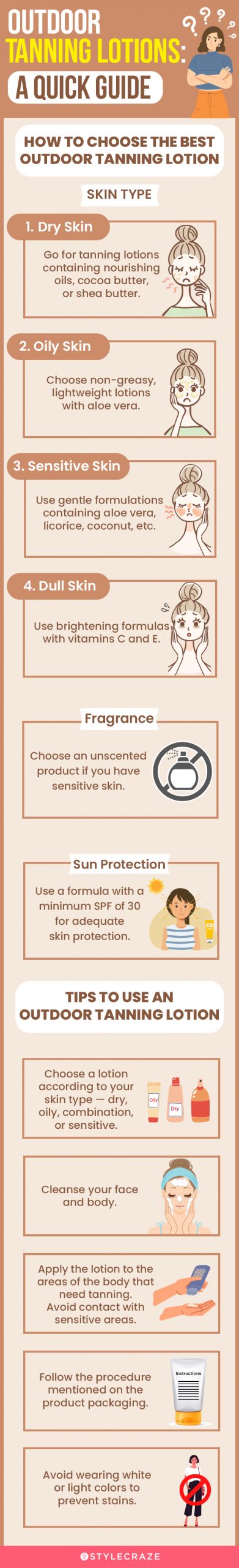 How To Choose The Best Outdoor Tanning Lotion [infographic]