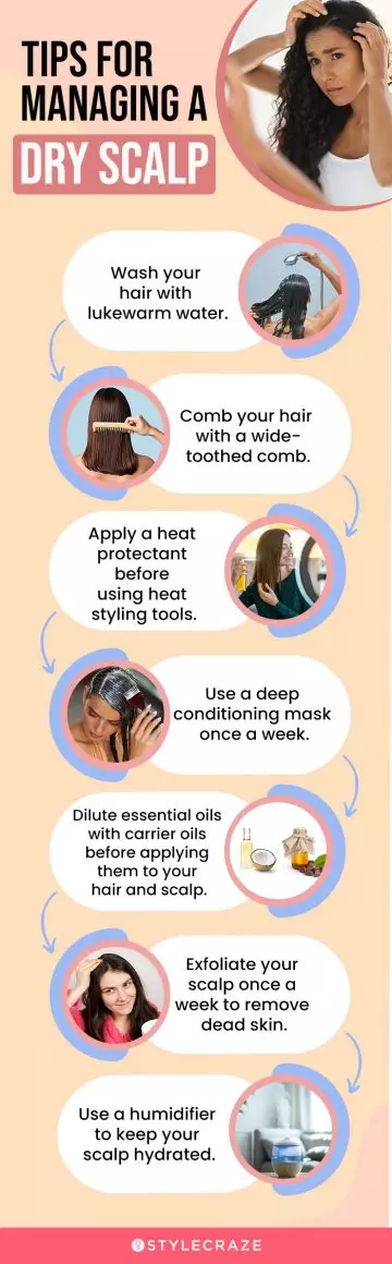 tips for managing a dry scalp (infographic)