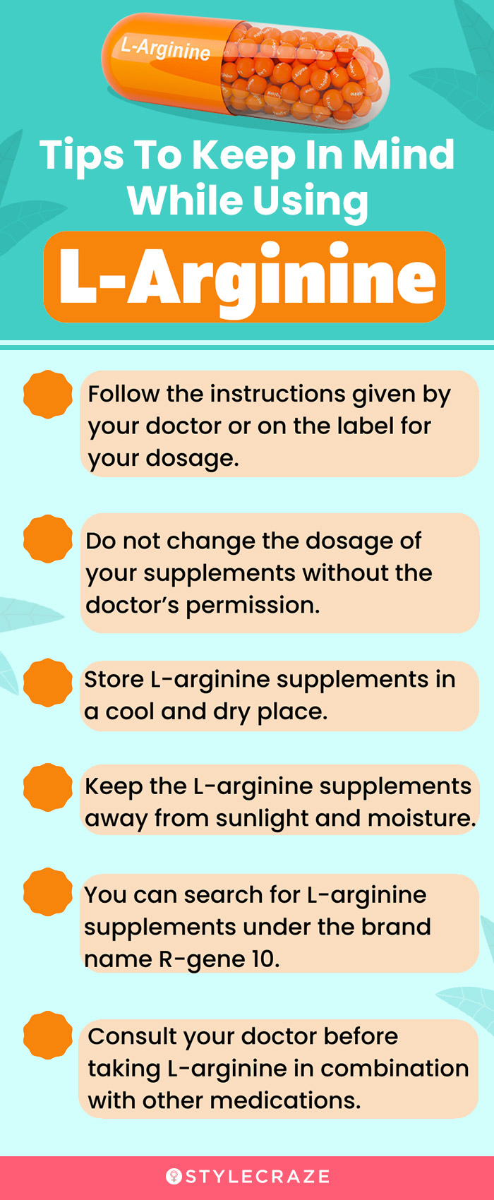 tips to keep in mind while using l-arginine (infographic)