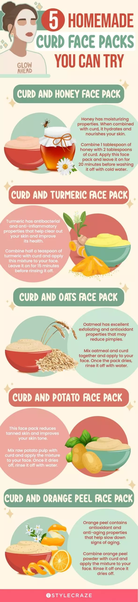 5 homemade curd face packs you can try (infographic)
