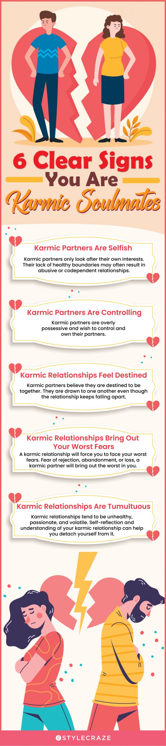 6 clear signs you are karmic soulmates (infographic)