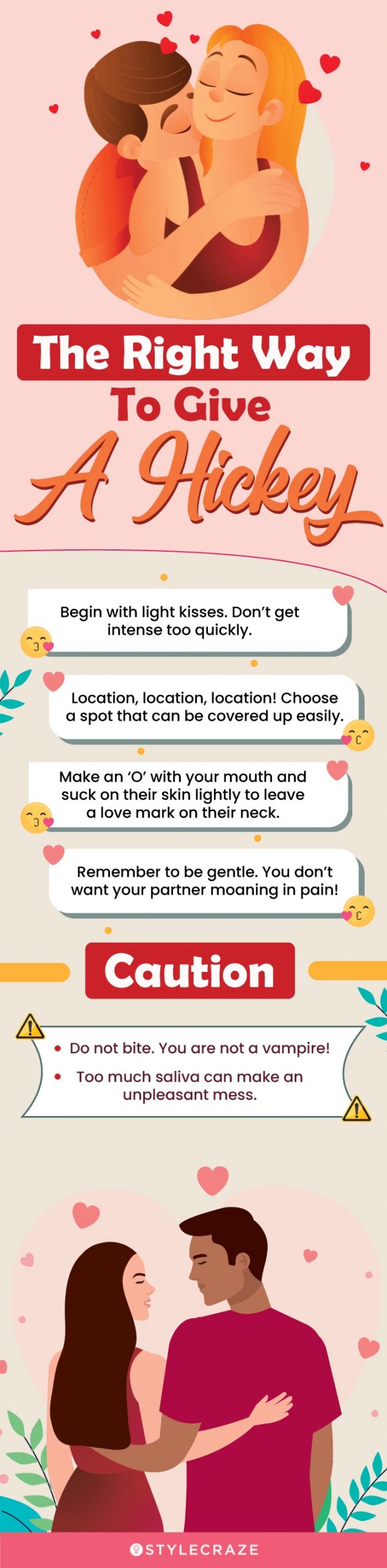 a right way to give a hickey (infographic)
