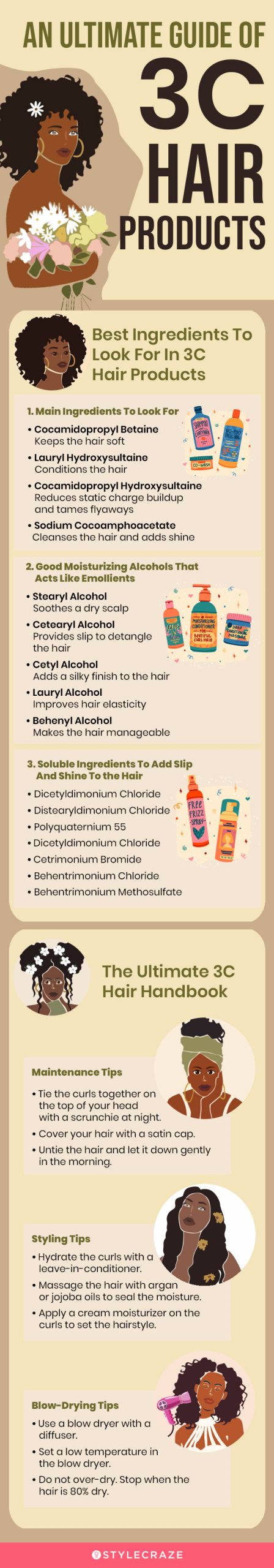 An Ultimate Guide Of 3C Hair Products (infographic)