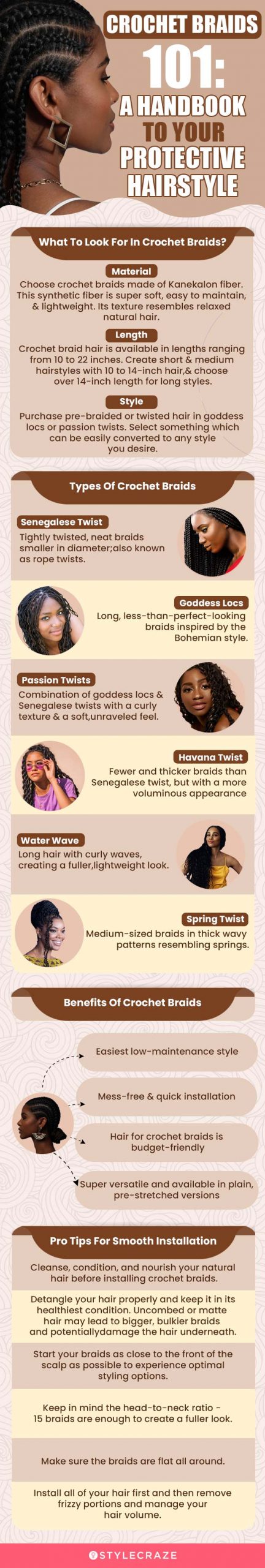 Crochet Braids 101: A Handbook To Your Protective Hairstyle [infographic]