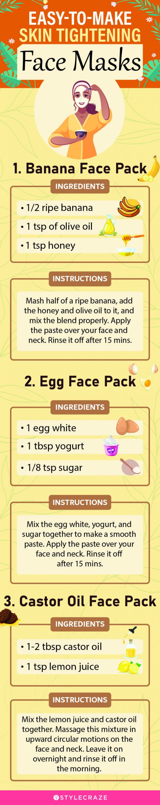 easy to make skin tightening face masks [infographic]