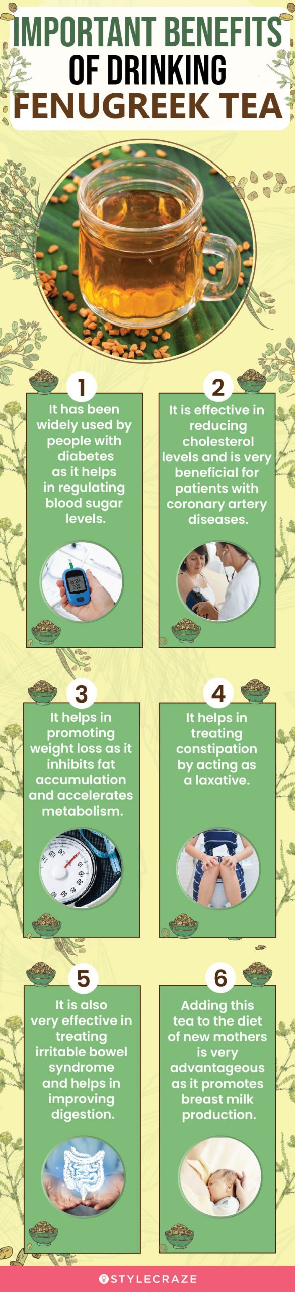 important benefts of drinking fenugreek tea (infographic)