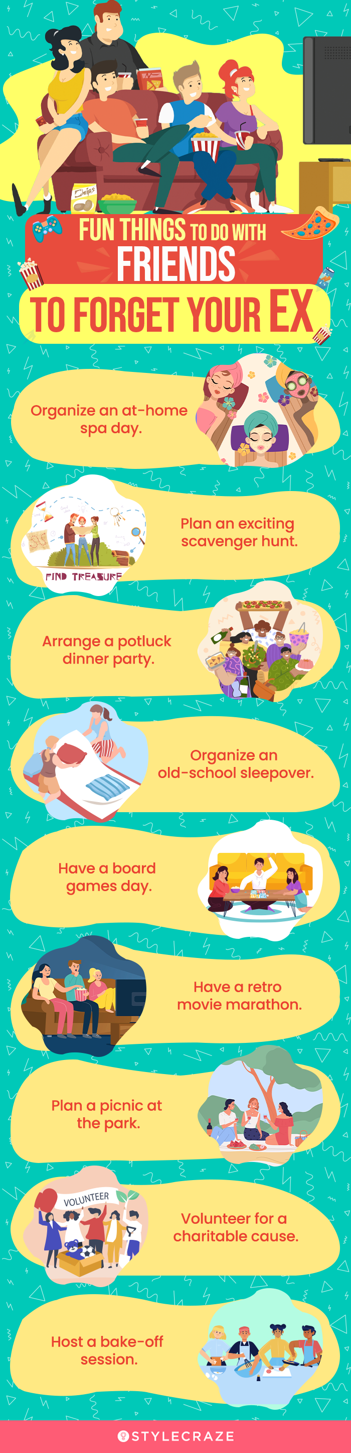 fun things to do with friends to forget your ex (infographic)
