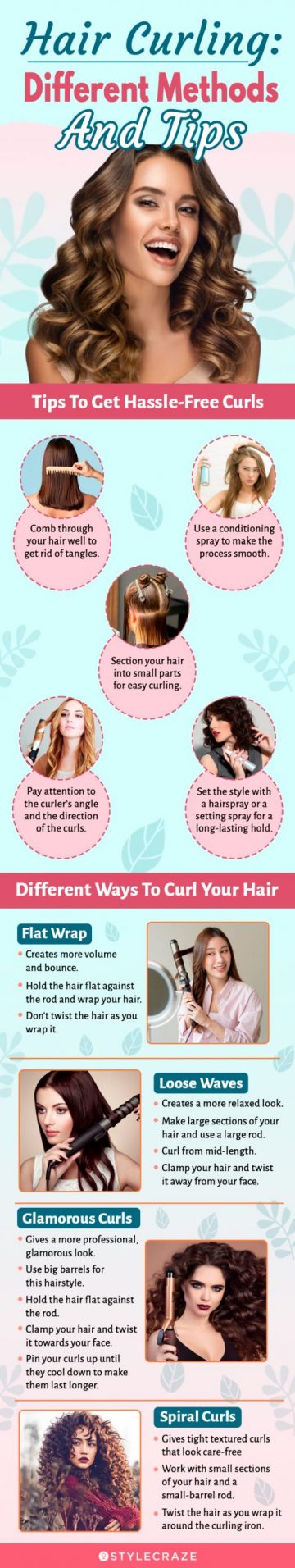 Hair Curling Tips And Different Methods You Can Try (infographic)