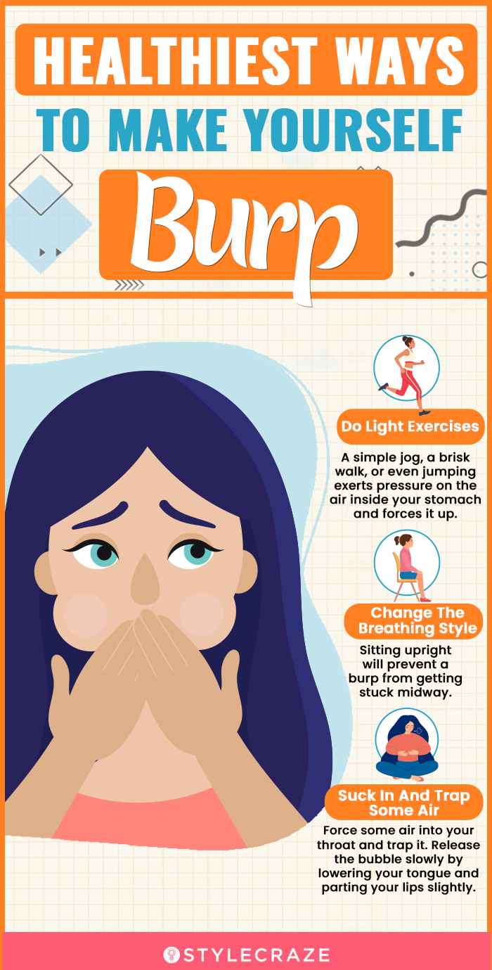healthiest ways to make yourself burp (infographic)