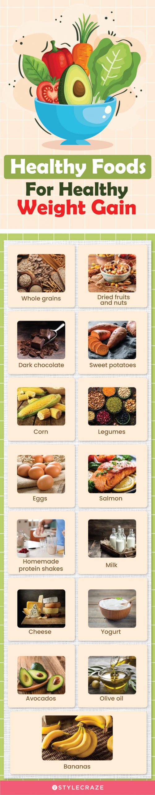 healthy foods for healthy weight gain [infographic]