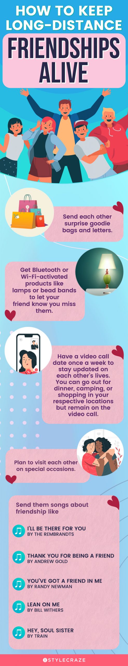 how to keep long distance friendships alive (infographic)