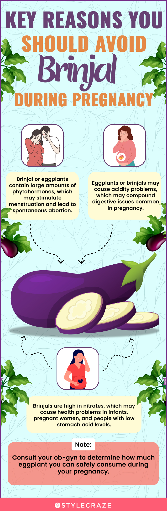 key reasons you should avoid brinjal during pregnancy (infographic)